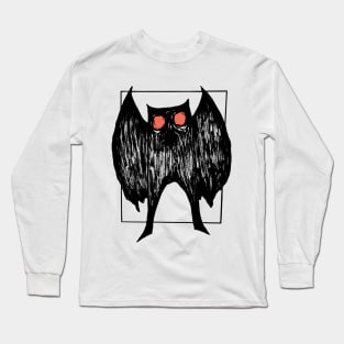 Mothman (white background) Long Sleeve T-Shirt